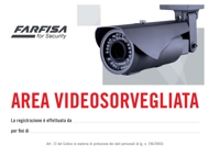 cartello area videosorvegliata